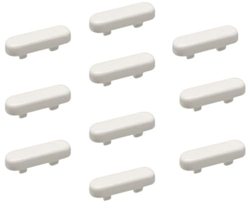 [FIXINGS DIRECT] 10x Upvc Repalcement Drainage Caps Upgraded Version (Multiple Colours) uPVC Double Glazing Caps Or Weep Hole Drainage Covers for UPVC Windows (White)