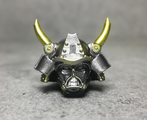 ximitoy Japanischer Krieger-Kopf, Maßstab 1:12, Modell für 15,2 cm große Figur (Stahl)