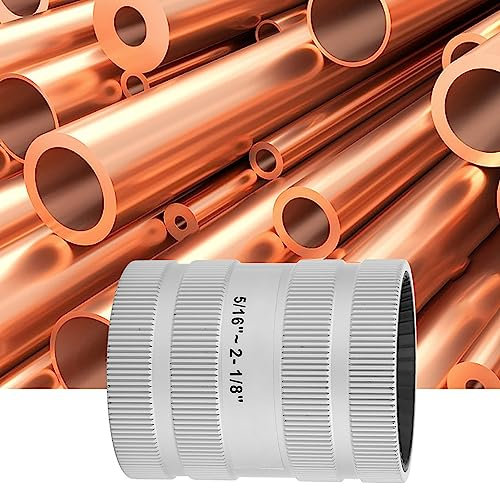 Edelstahl-Rohrreibahle Rohr-Entgratungs-Fasenwerkzeug für Professionelle Kupfer-Aluminium-Legierungsrohre 5/16 Zoll 2 1/8 Zoll