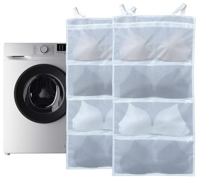Yusunfun wäschenetz bh für waschmaschine, Kann 8-BHs in einem bh wäschenetz zur gleichzeitigen Reinigung, Trocknung und Aufbewahrung halten, Effizienter 2-teilig(D-F)