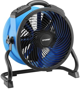 XPower FC-300 - Ventilador industrial de alta velocidad para toda la habitación, circulador de aire, ventilador de suelo, temporizador de velocidad variable