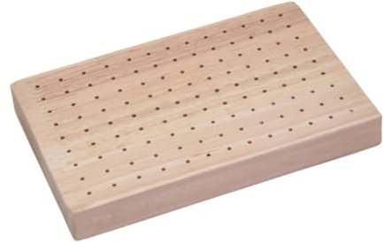 CIYODO Support Brochettes Bois avec Trous pour Présentation Amuse-Gueules Et Fruits Adapté Buffet Et Événements