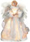 32CM áNgel De áRbol De Navidad, Adorno Punta Arbol Navidad con Led Luz Angel para Arbol DecoracióN con Aalas de Plumas Adornos para Decor Hogar Y Fiestas