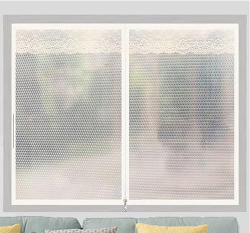 Fenster Isolierfolie Thermo Cover Fenster Transparent Thermo Cover Fenster für Fenster Isolierfolie zur Wärmedämmung Dämmfolie Kälteschutzfolie (60x100cm)