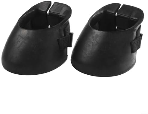 2 Stück Hufschuhe für Pferde, Rutschfeste Gummi Gummischuhe für Pferdehufe, zur Unterstützung bei der Genesung von Verletzungen (Größe S 129 x 128 mm)