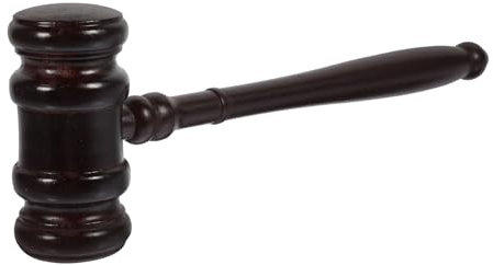 GLSTOY Wooden Judge Gavel Auction Hammer Solid Court Hammer for Judge and Auction Use