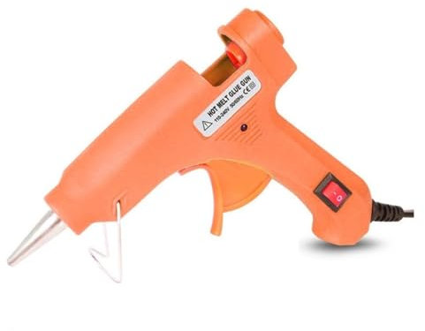Pistolet à colle chaude 20 W Mini pistolet à colle chaude à chauffage rapide Pistolet à colle thermofusible pour l'artisanat École Bricolage Arts Maison Réparations rapides 8 couleurs Utilisez d