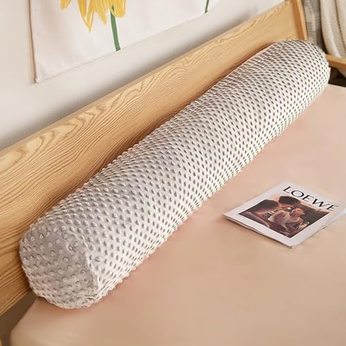 AIMECO Bedding Seitenschläferkissen langes Kissen dekorieren bezug seitenschläferkissen - 100 cm Schwangerschaftskissen - Umarmungskissen Weiches (1er) (Grau,100 cm)