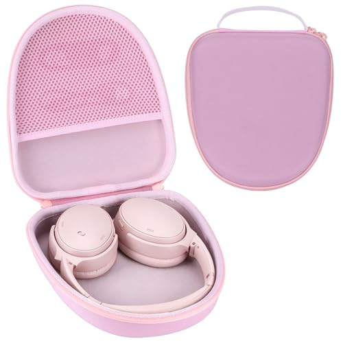 RIYADAone Hard Case Replacement for Bose QuietComfort QC Ultra QC45 QC35 QC25 QC15 QCSE Noise Cancelling Headphones (Pink Case)