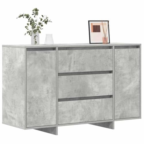vidaXL Sideboard Beton Grau 120 x 41 x 75 cm Holzwerkstoff | Genug Platz, um alles ordentlich unterzubringen, Aus strapazierfähigem Holzwerkstoff gemacht, damit's lange hält,