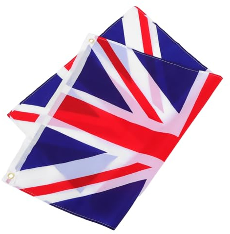 ibasenice Drapeau Drapeau National pour Festivals et Décor de Bureau Aux Déchirures Polyester Décoration Suspendue pour Événements et Extérieurs