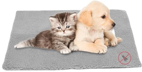 Manta Autocalentable para Gatos y Perros,60x45cm,colchoneta perro,Funda Lavable,Antideslizante