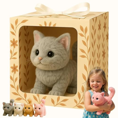 Lifelike AI Robotic Cat - Interactive Walking and Meowing Pet Companion Gift for Kids and Adults