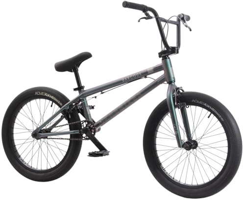 KHE BARCODE LL BMX Fahrrad 20 Zoll Grün FlipFlop 10,4 kg AFFIX Roto | 6061 Alurahmen, 9T Kassettennabe, Full Sealed Naben, EURO BB, U-Brakes vorne/hinten, ACME 2,40 Reifen