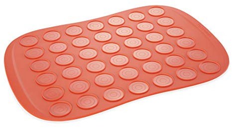 Tescoma 629426 Tappetino per Macarons Rosso
