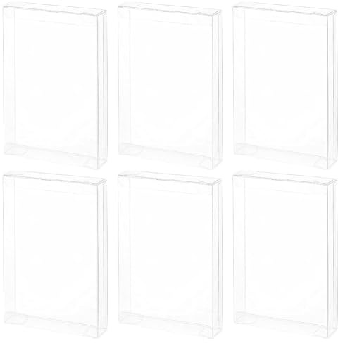 BENECREAT 10PCS Rechteckige transparente PVC Geschenkboxen 17.5x12x3 cm Klare Hochzeitsbevorzugungsboxen für Geschenkverpackungspostkarten mit