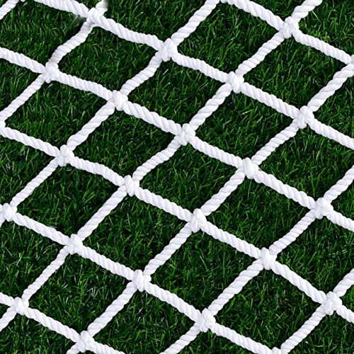Anhängernetz Ladungssicherungsnetz Gepäcknetz Weiße schwere Ausführung LKW-Ladeflächennetz, Anti-UV-wetterfest Klein groß Frachtführer Rechteckiges Abdecknetz, 15 cm Maschenweite, Benutzerdefiniertes