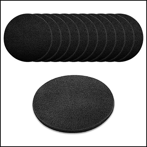Sir Finley Monkey Filzuntersetzer rund 10 cm (12 Stück) - Glasuntersetzer schwarz - Tischuntersetzer zum Schutz vor Flecken und Kratzern - pflegeleichtes Glas untersetzer-Set