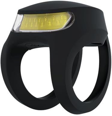 Knog Frog Front Bike Light - Iconic Bicycle Light Reborn with Bright 40 Lumen LED Output, 9 Modes, Flexible Mount, USB-C Rechargeable, 20g Lightweight Bike Headlight, Spider Black