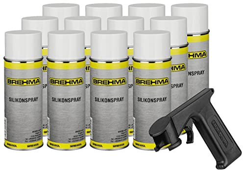 24x BREHMA Silikonspray 400ml Schmiermittel Schmierstoff Siliconespray mit Griff