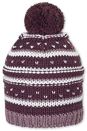 Sterntaler Baby - Mädchen Mütze Mütze Baby Bommelstrickmütze Mustermix