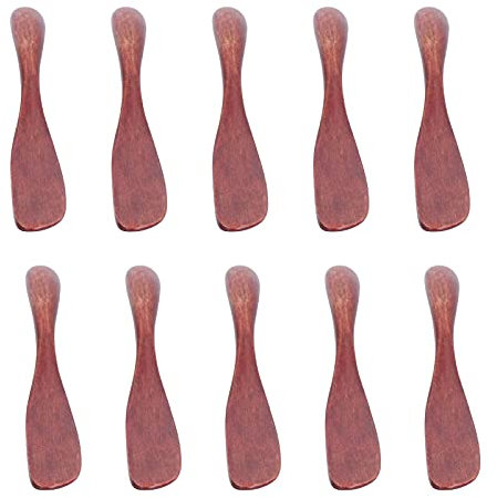 Butterstreicher, 10 Stück Buttermesser aus Holz, Buttermesser aus Holz, Käseverteiler, Wiederverwendbar, Kuchenmesser, Geschirr, Küchenhelfer Für Zuhause(Braun)