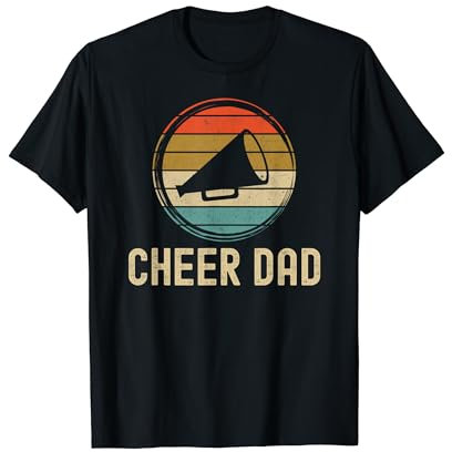Cheer Dad Vintage Retro Cheerleading Matching Parents T-Shirt