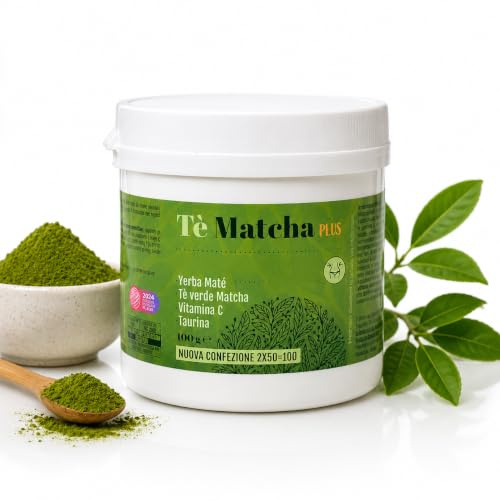Tè Matcha Premium Controllo Peso Energia 100g | Supporto controllo peso, Energia naturale, Con taurina e vitamina C, Alternativa al caffè, Ideale in bevande e ricette