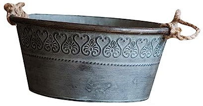 Milisten 1Stk Blecheimer französische Krugvase Blumenkuchendekorationen garteneimer gartenfass einmachgläser Wasserkocher Retro-Eimer-Schmuck Blumeneimer aus Eisen Schmiedeeisen Milchkanne