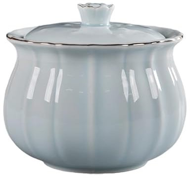 HAVVMK Tarro de cerámica para Alimentos, Lata de té con Tapa, Carrito de té de cerámica Grande, Tanque Sellado, Caja de té, contenedor de té, Organizador de té, latas de té, contenedores