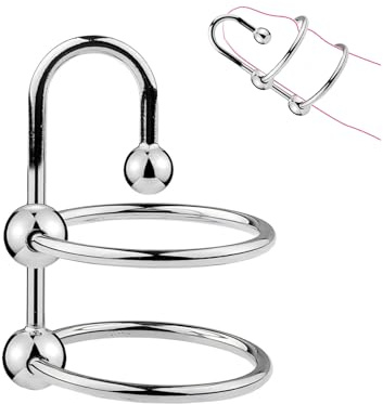 Penisring mit Spreizer Eichelring für Männer Metall Penisringe mit Massagekugeln in 5 Verschiedenen Größen Penis Ring für Lang Anhaltende Erektionen Penisring Metall (35mm)