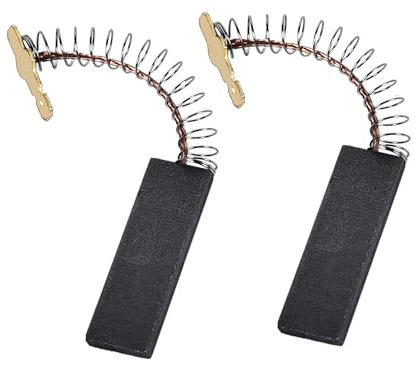 Lot de 2 charbons moteur de rechange pour la réparation des machines à laver Bosch, Siemens, Constructa, compatibles avec 605694 00605694 pour machine à laver et sèche-linge (5 * 12.5 * 43mm)