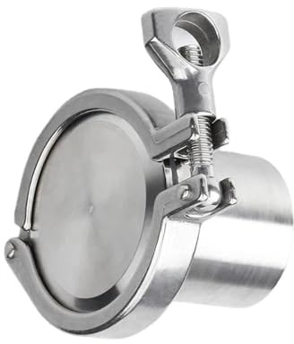 Union 19-108Mm tuyau d'allongement O/D virole de soudure sanitaire + embout + Tri pince + joint en silicone 304 acier inoxydable for brassage maison(102mmOD119mm)