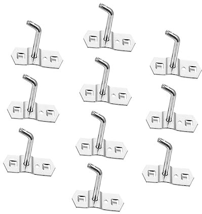 MAGICLULU 10pcs Heavy Duty Hooks for Garage Storage Hooks for Pegboard Multi-Purpose Display Racks