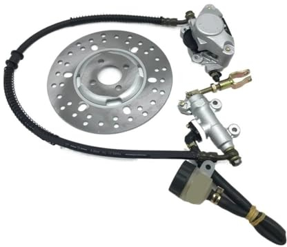 pljYocdO Pinza hidráulica de Freno de Cuatro Patas, Conjunto de Disco de Freno, Piezas de Freno aptas for ATV UTV de 250 CC y 200 CC