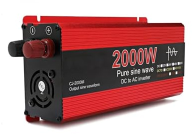Onda Sinusoidale Convertitore Corrente Inverter A Onda Sinusoidale Pura Da 1000W 2000W 3000W Inverter Solare Power Bank Portatili Convertitore Da CC 12 V A CA 110 V 220 V Potenza Picco(12V,220V_2000W)