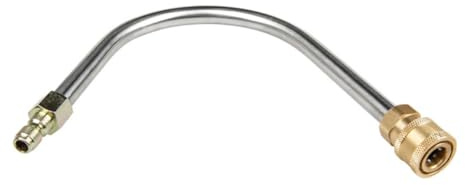 Toyvian Rallonge De Lave-Glace Forme De u pour Nettoyeur Haute Pression Tige De Gouttière avec Raccord Rapide Pouce Accessoire pour Lavage De Voiture