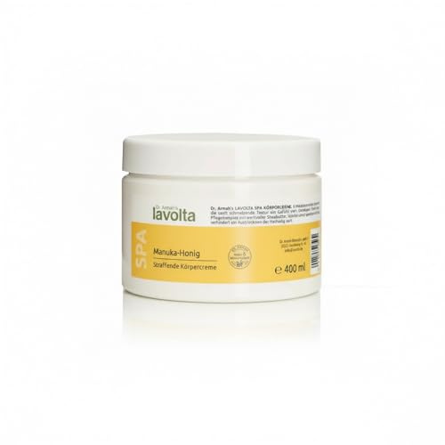 Dr. Armah - Lavolta Manuka Körpercreme – Pflegende Körperlotion mit Manuk Honig, Hyaluronsäure & Sheabutter – Für glatte & geschmeidige Haut – Intensive Feuchtigkeitspflege – vegan – 400 ml