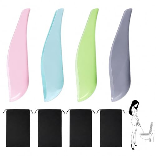 4 Stück urinella für frauen, Steh-Urinbecher Set in Pink, Blau, Grün, Grau Mit Vier Aufbewahrungstaschen, Flexibles Material, Auslaufsicher, Geeignet Für Outdoor, Reise, Autofahrt Und Campingausflüge