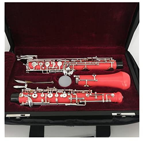 DZDZDZ Oboe Anfänger Halbautomatisches Versilbertes Rosa Oboe, Das Für Leistungsniveau Geeignet Ist Oboe zubehör