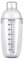 TOPWEL 1 shaker per cocktail in plastica da 700 cc con teiera staccabile per il latte, coperchio con filtro, scala trasparente, finitura cromata