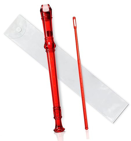 skola blockflöjt Flerfärgad 8-håls Lång Flöjtinstrument För Nybörjare Musikalisk Sopran-plastblockflöjt (Color : 02)