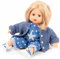 Götz 2420958 Muffin Mein Stern Puppe - 33 cm große Babypuppe mit blauen Schlafaugen, Blonde Haare und Weichkörper - Weichkörperpuppe in 7-teiligen Set