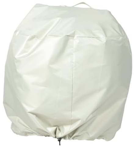 OFFSCH Copertura Barbecue Oxford Resistente al Sole e UV Antistrappo e Antinvecchiamento Protezione per Grill da Esterno Beige