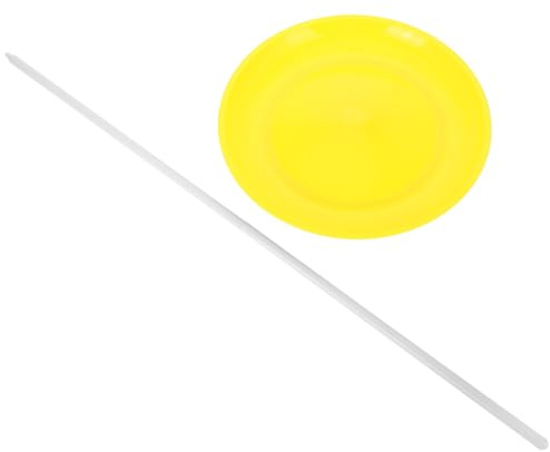 SOPOTUTU Set Assiettes Jonglage avec Bâton Plateau Tournant pour Spectacles Artistiques et Fêtes Accessoire Polyvalent pour Débutants et Professionnels