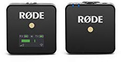 RØDE Wireless GO Ultra-kompaktes drahtloses Mikrofonsystem mit integriertem Mikrofon (schwarz)