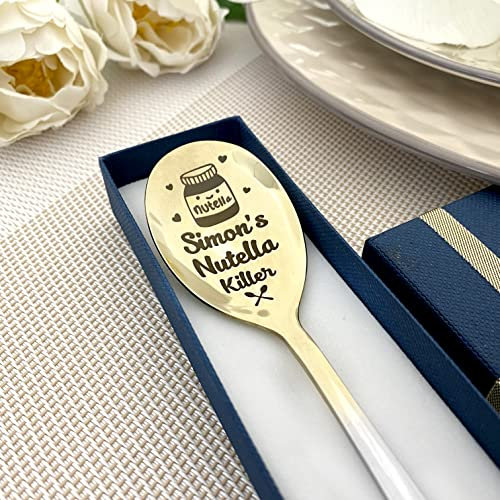 Gravur Löffel für Shoko Liebhaber - Premium Qualität Edelstahl - Volltext und Name personalisierbar - edle Verpackung