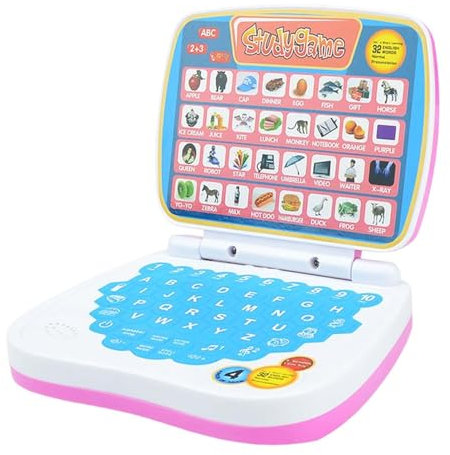ICDKOYK Educational and Interactive Toy Laptop Computer for Kids Multifunction English Early Learning Study Game