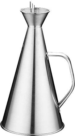 Flacon distributeur anti-goutte en acier inoxydable - 500 ml Pour huile d'olive, vinaigre et autres liquides Ustensiles de cuisine et barbecue - Lot de 1