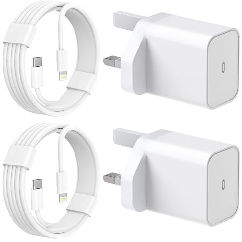 iPhone Charger, 2Pack Apple Fast Charging USB C with Lightning Cable Fast Charger Plug Cable USB C Power Adapter iPhone 14/13/12/11 Pro/Pro Max/XS Max/XS/XR/X/SE/8/iPad and More【Apple MFi Certified】